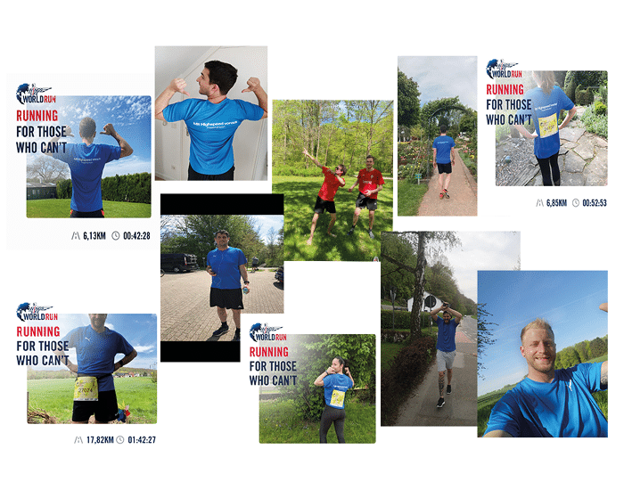 Übersicht der PX-Teilnehmer am Wings for Life World Run.