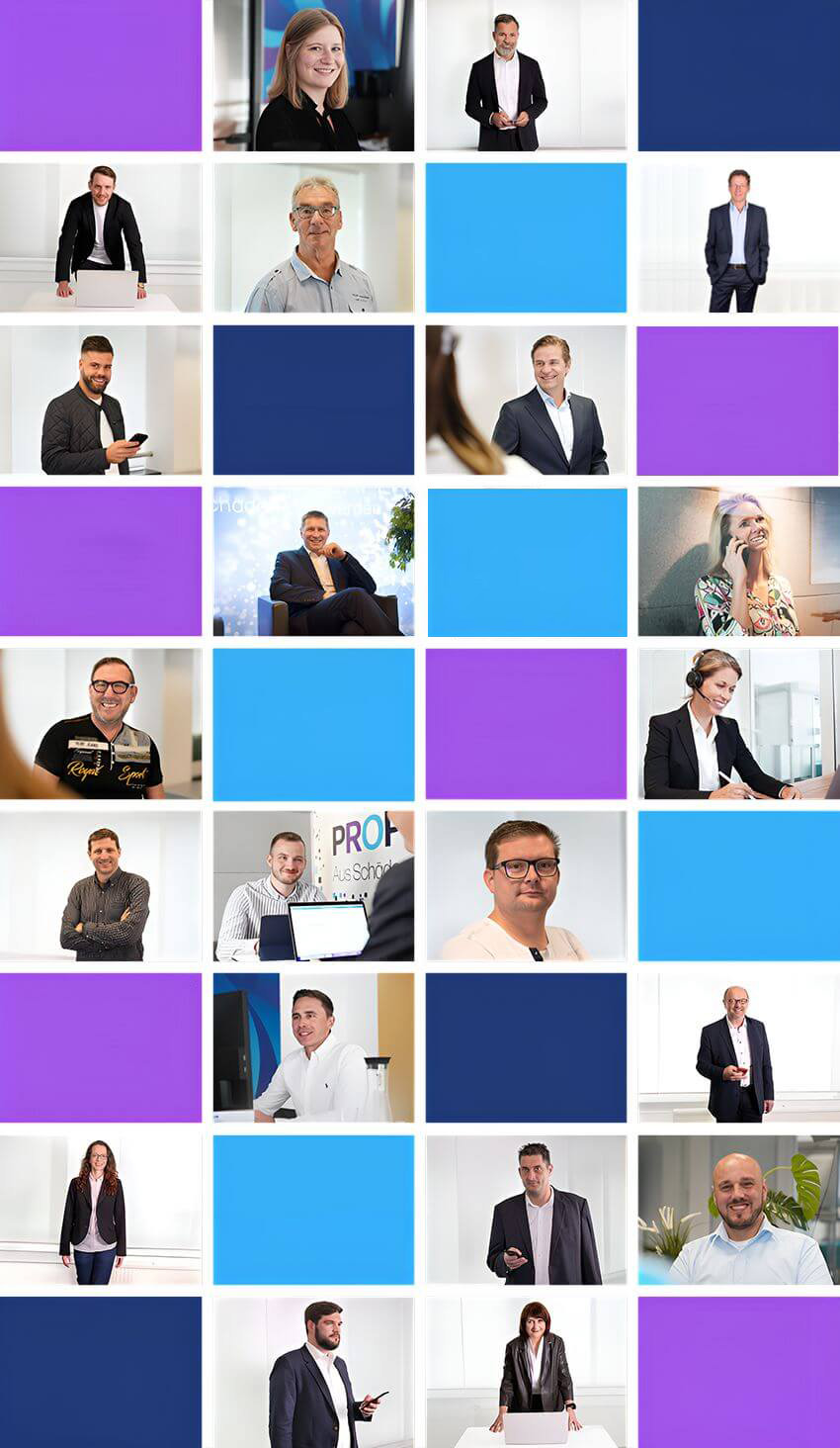 PropertyExpert Mitarbeiter als Collage